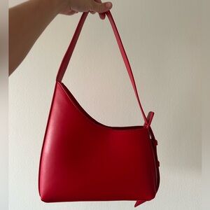 Anthropologie Vibrant Red Shoulder Bag